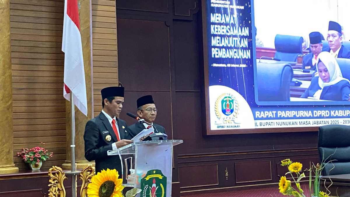 Paripurna DPRD Nunukan, Bupati dan Wakil Bupati bacakan Visi Misi Pemda